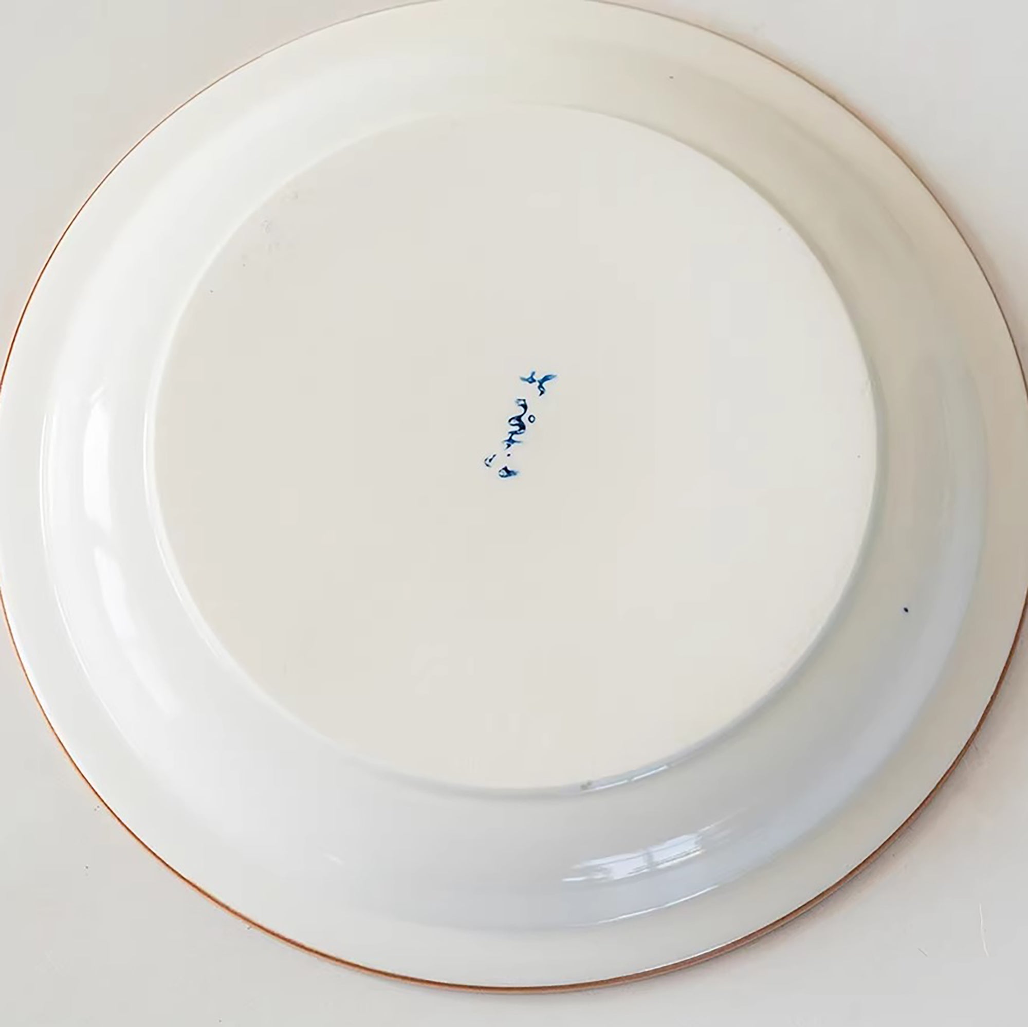 Assiette Minoyaki Aka e style champêtre peinte main