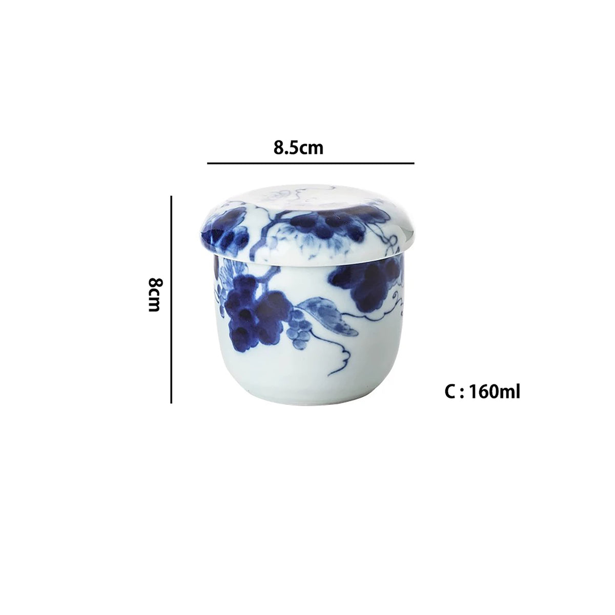 Vaisselle Minoyaki à motif bleu indigo “Kasuri”