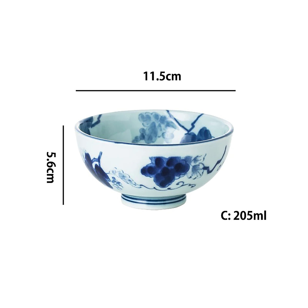 Vaisselle Minoyaki à motif bleu indigo “Kasuri”