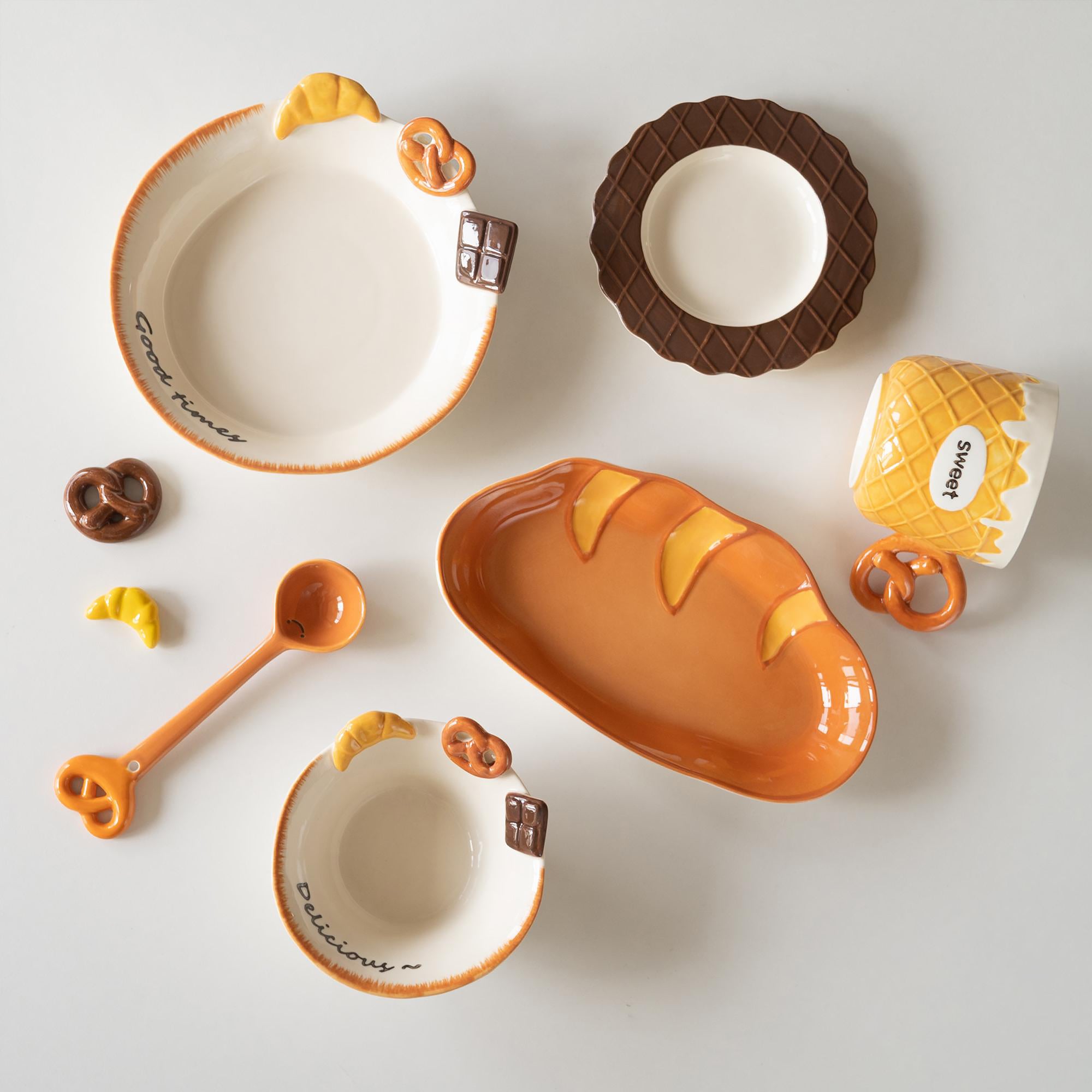 Vaisselle de petit-déjeuner en céramique