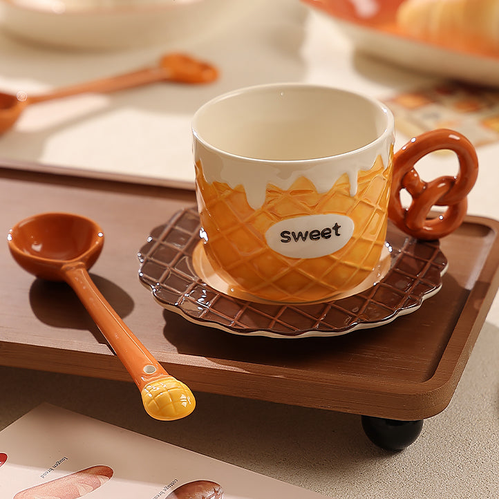 Tasse à petit-déjeuner en céramique pour enfants Tasse à petit-déjeuner en céramique pour enfants