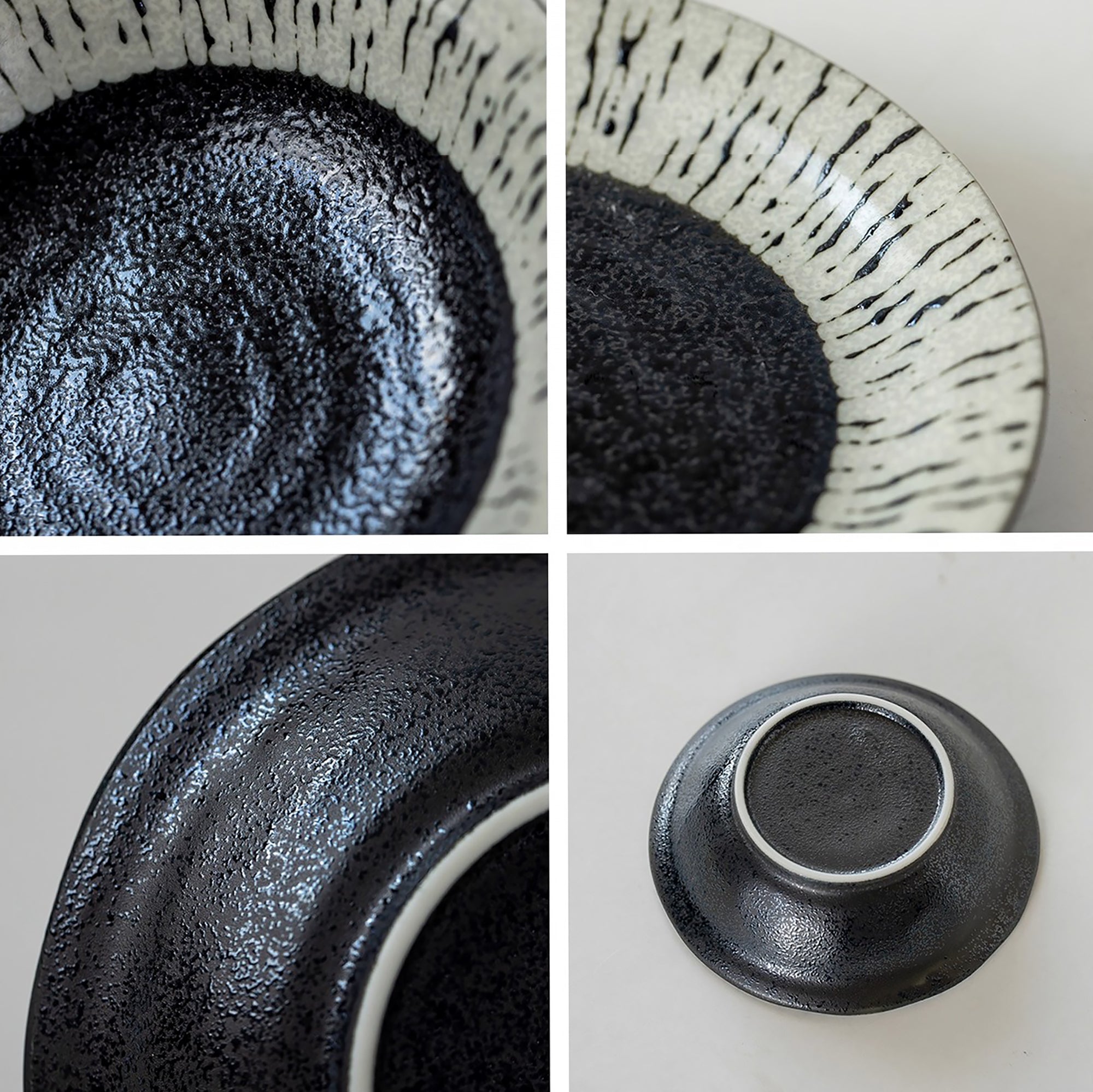 Assiette en céramique Mino avec motif togusa
