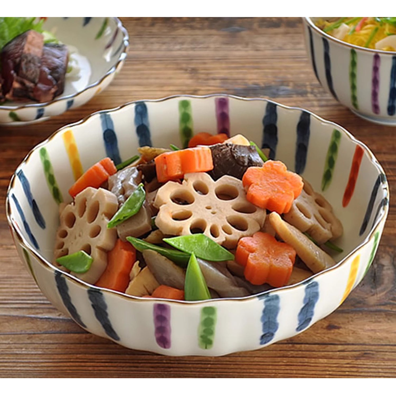 Vaisselle Minoyaki avec Motif Tokusa