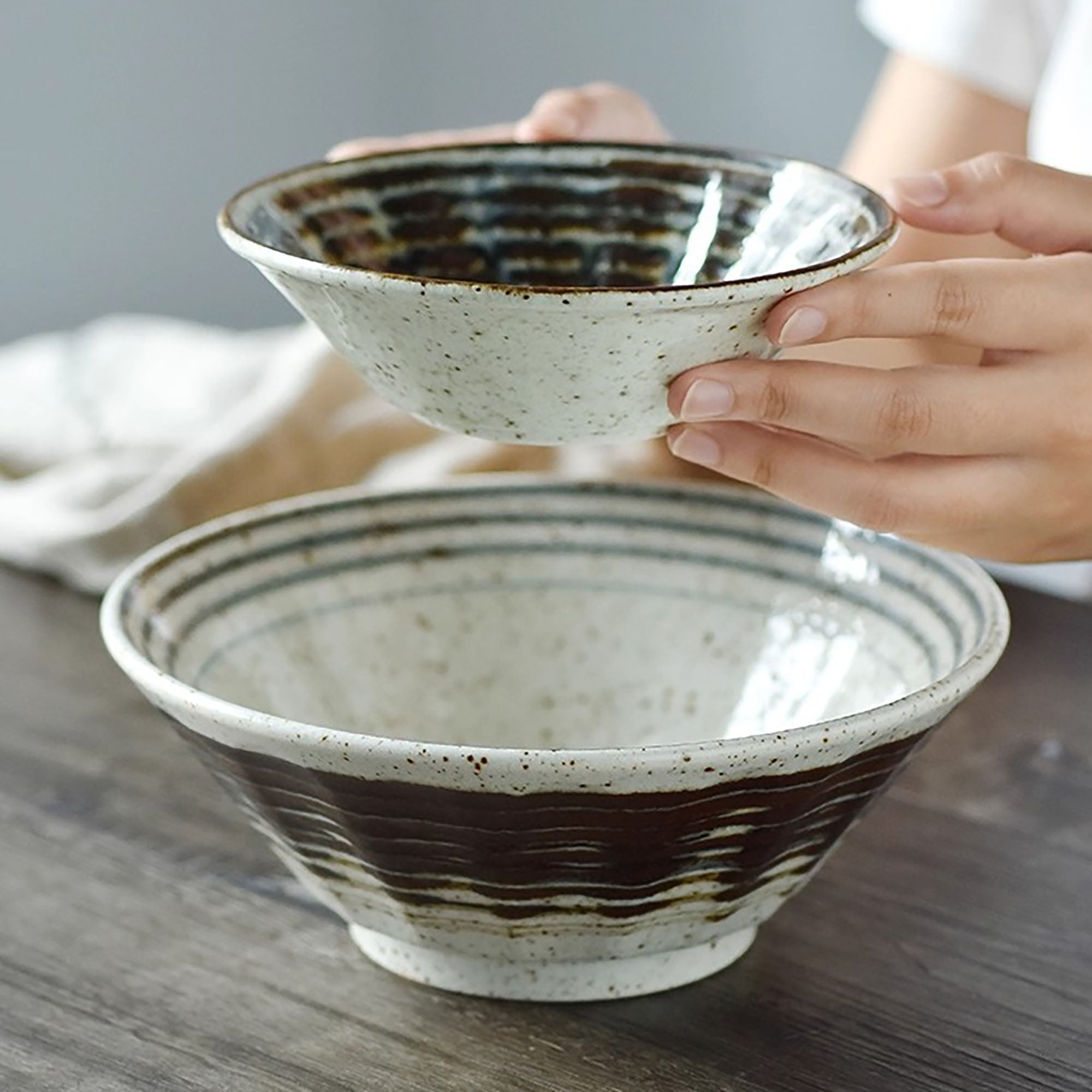 Yuki Shino ceramic tableware from Mino-yaki