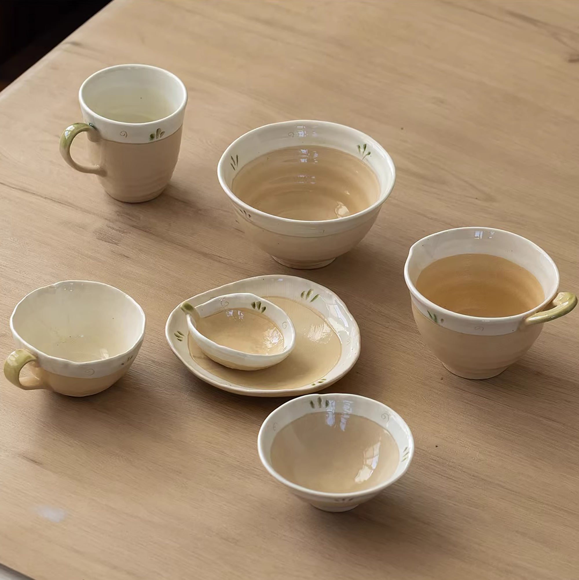 Vaisselle en grès style Kohiki