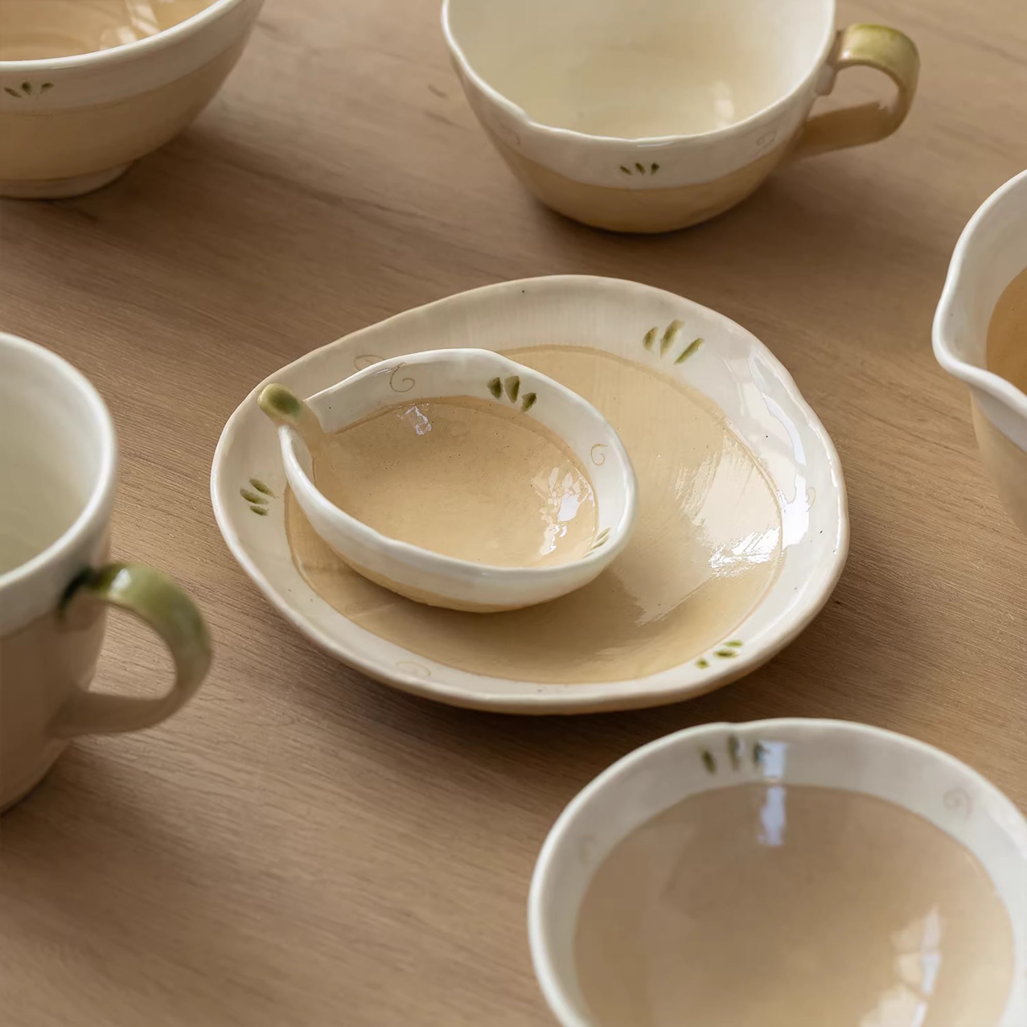 Vaisselle en grès style Kohiki