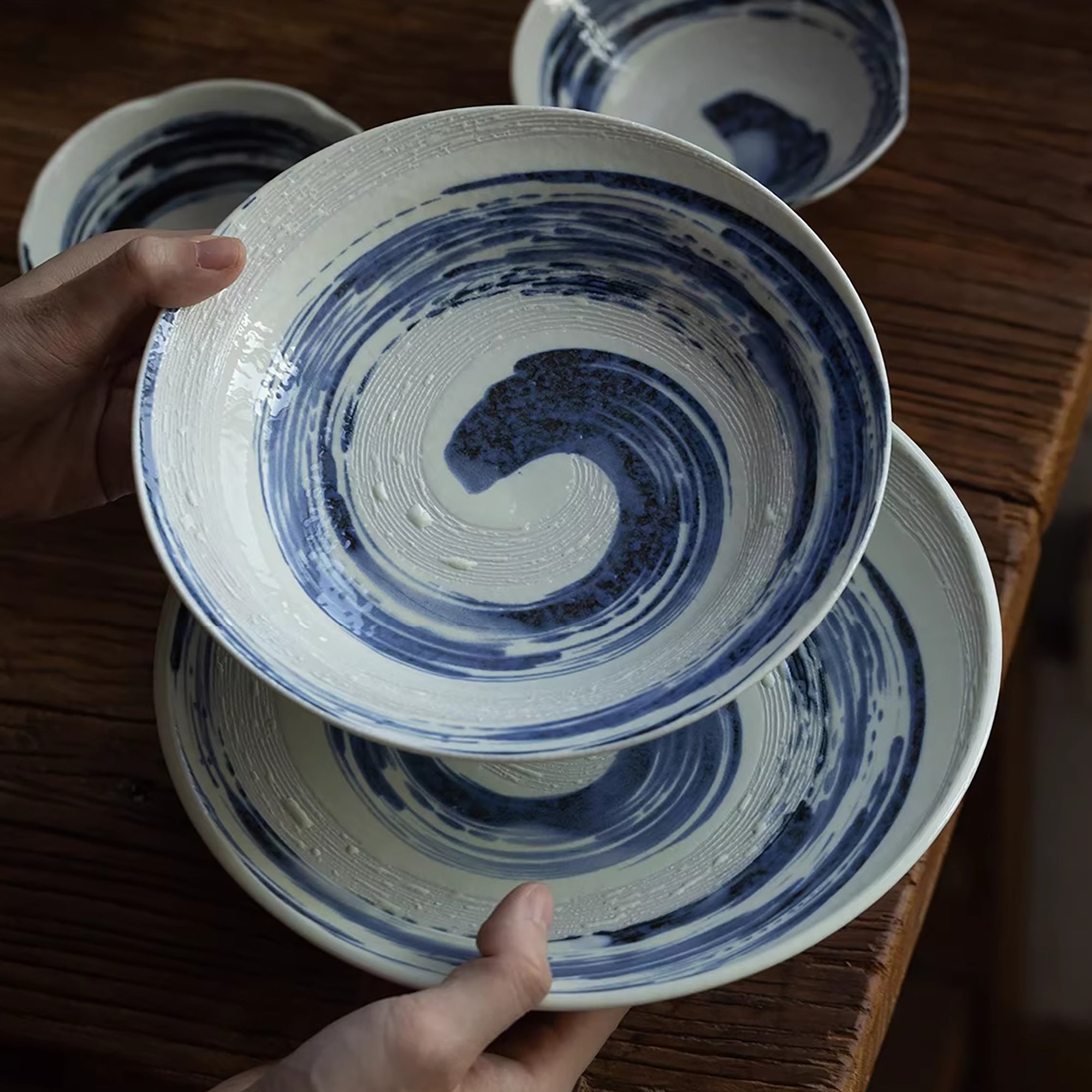 Vaisselle Minoyaki avec motif Seiryu