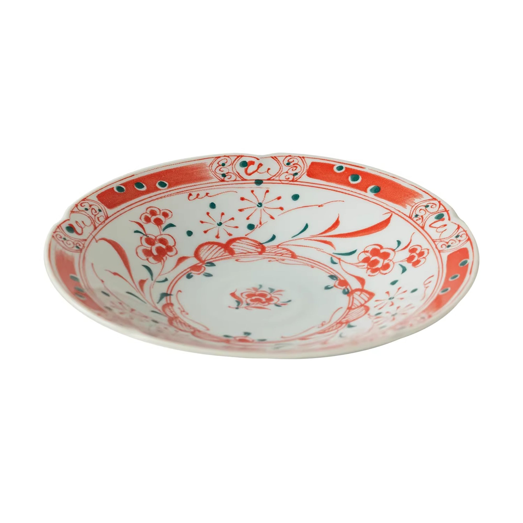 Vaisselle Minoyaki Aka-e motif prunier