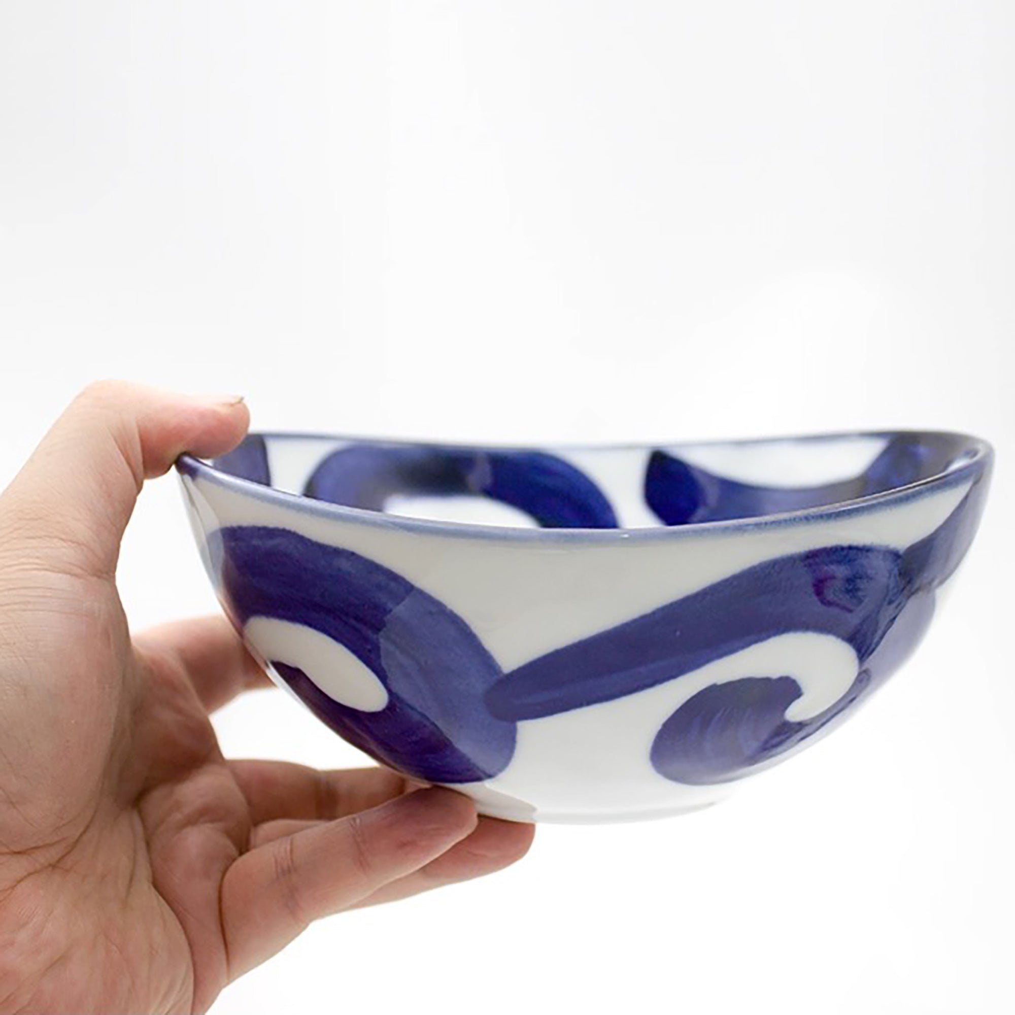 Bol en céramique Minoyaki Hidatakayama forme ovale