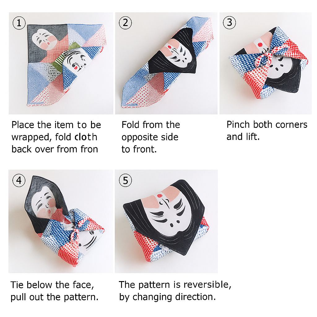 Furoshiki japonais en coton avec Design COCHAE