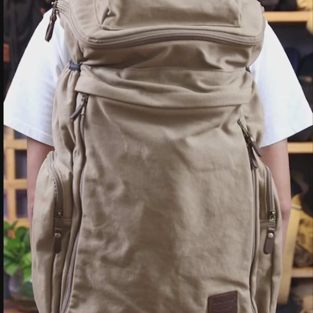 SAC à DOS pour voyage HOMME avec GRAND capacité en CANVA