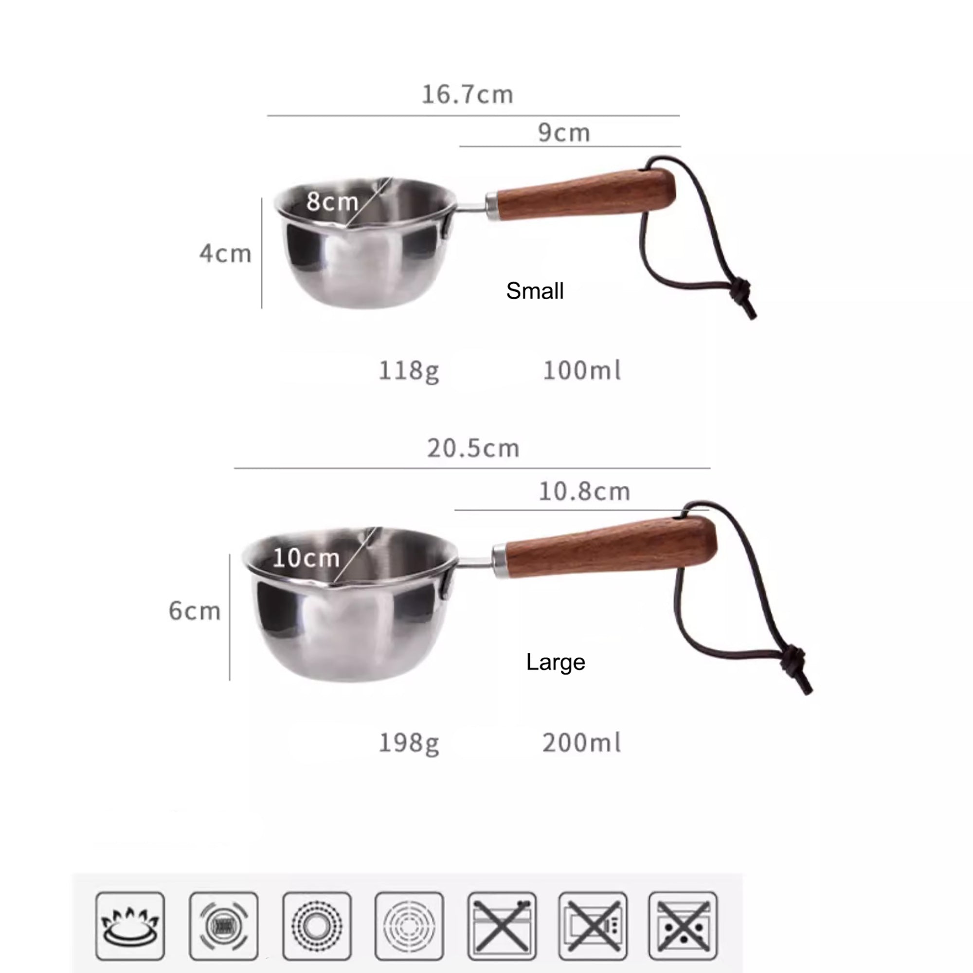 Mini casserole en acier inoxydable
