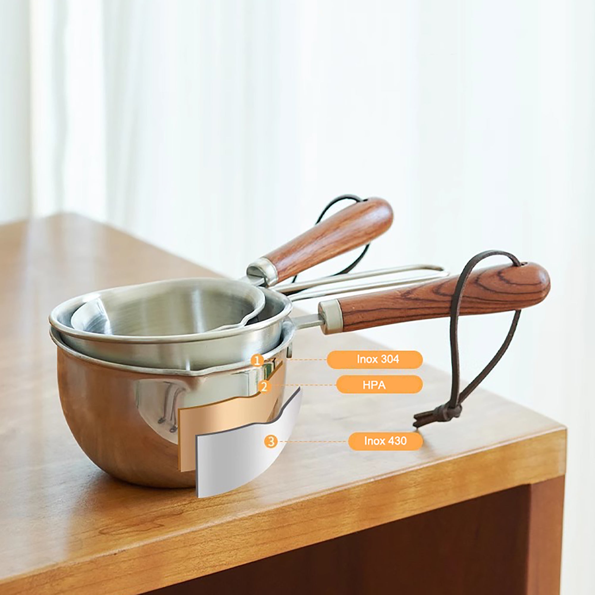 Mini casserole en acier inoxydable