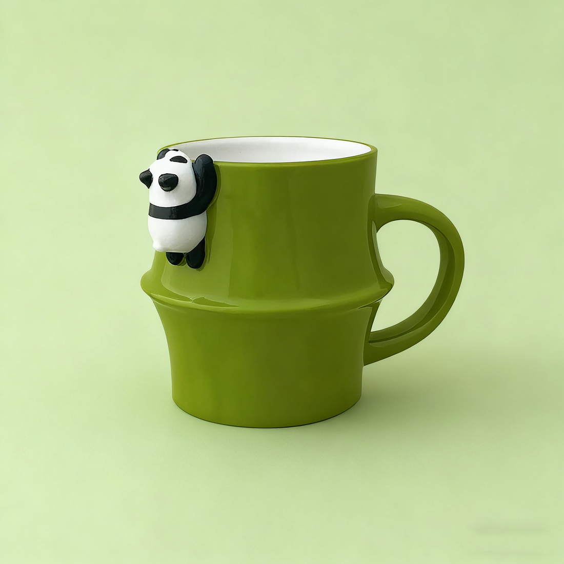 Mug en céramique en forme bambou