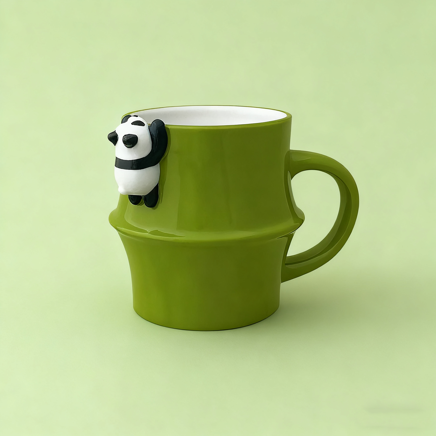 Mug en céramique en forme bambou