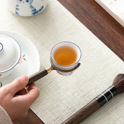 Tonneau à accessoires de thé en porcelaine blanche fait à Jingdezhen