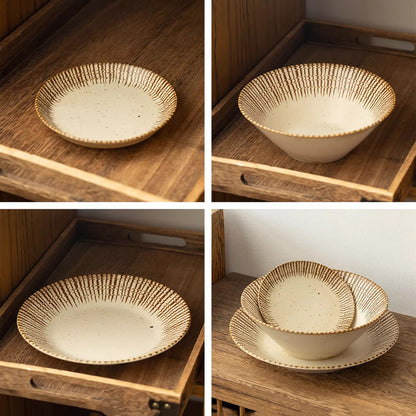 Vaisselle Minoyaki motif Tokusa peinte main