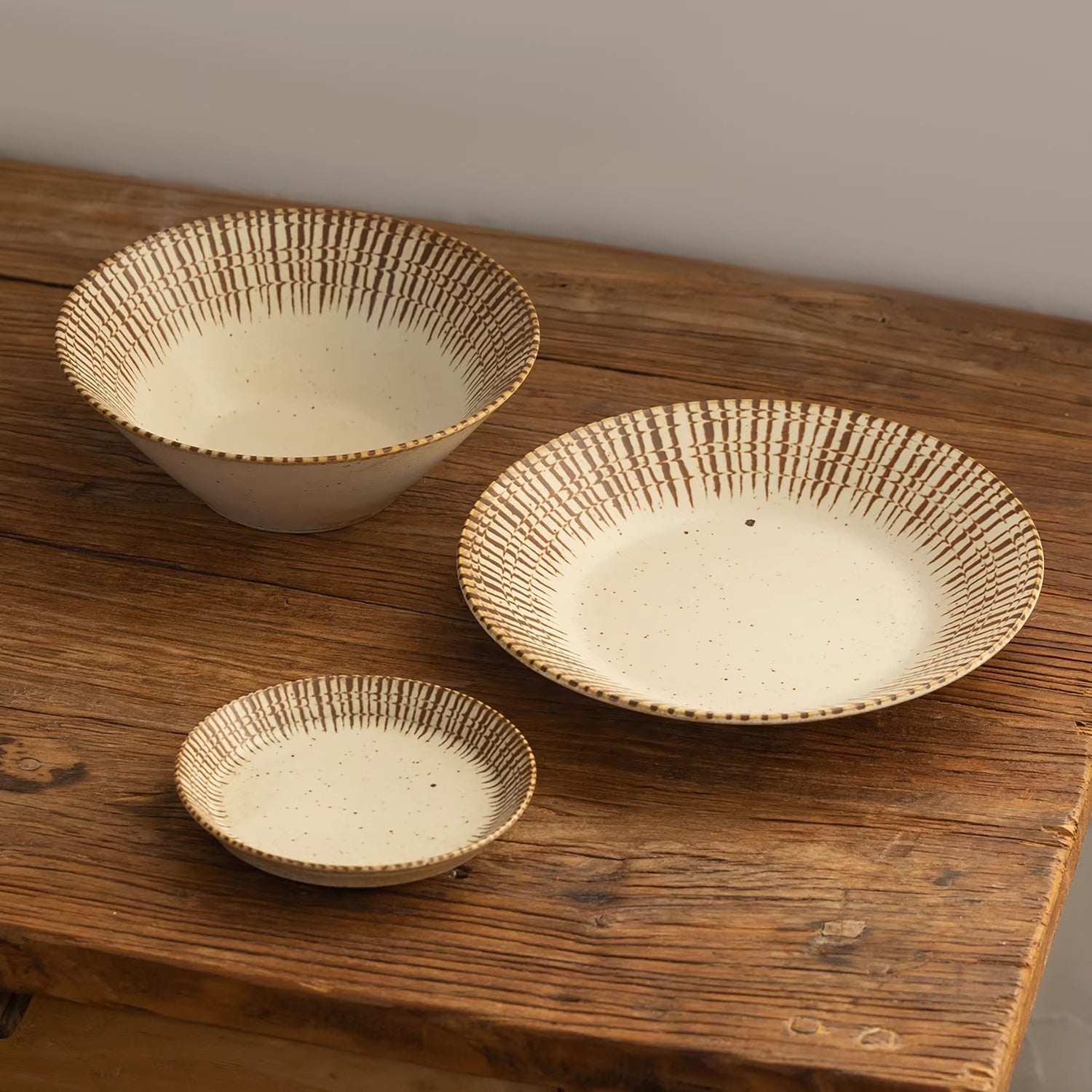 Vaisselle Minoyaki motif Tokusa peinte main