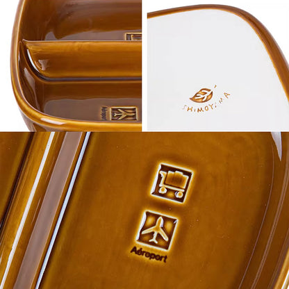 Assiette compartimentée en céramique Shimoyama