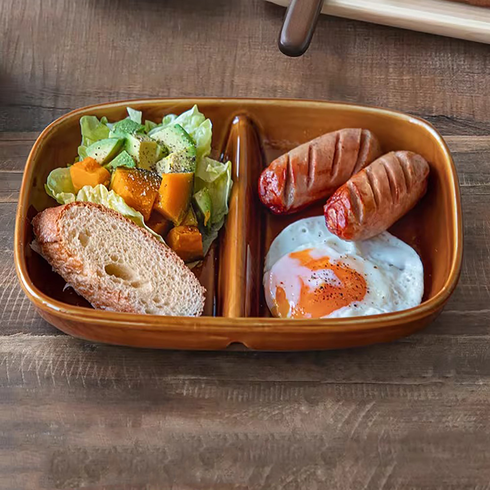 Assiette compartimentée en céramique Shimoyama