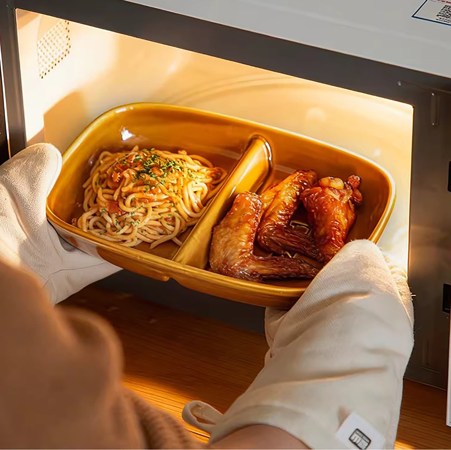 Assiette compartimentée en céramique Shimoyama