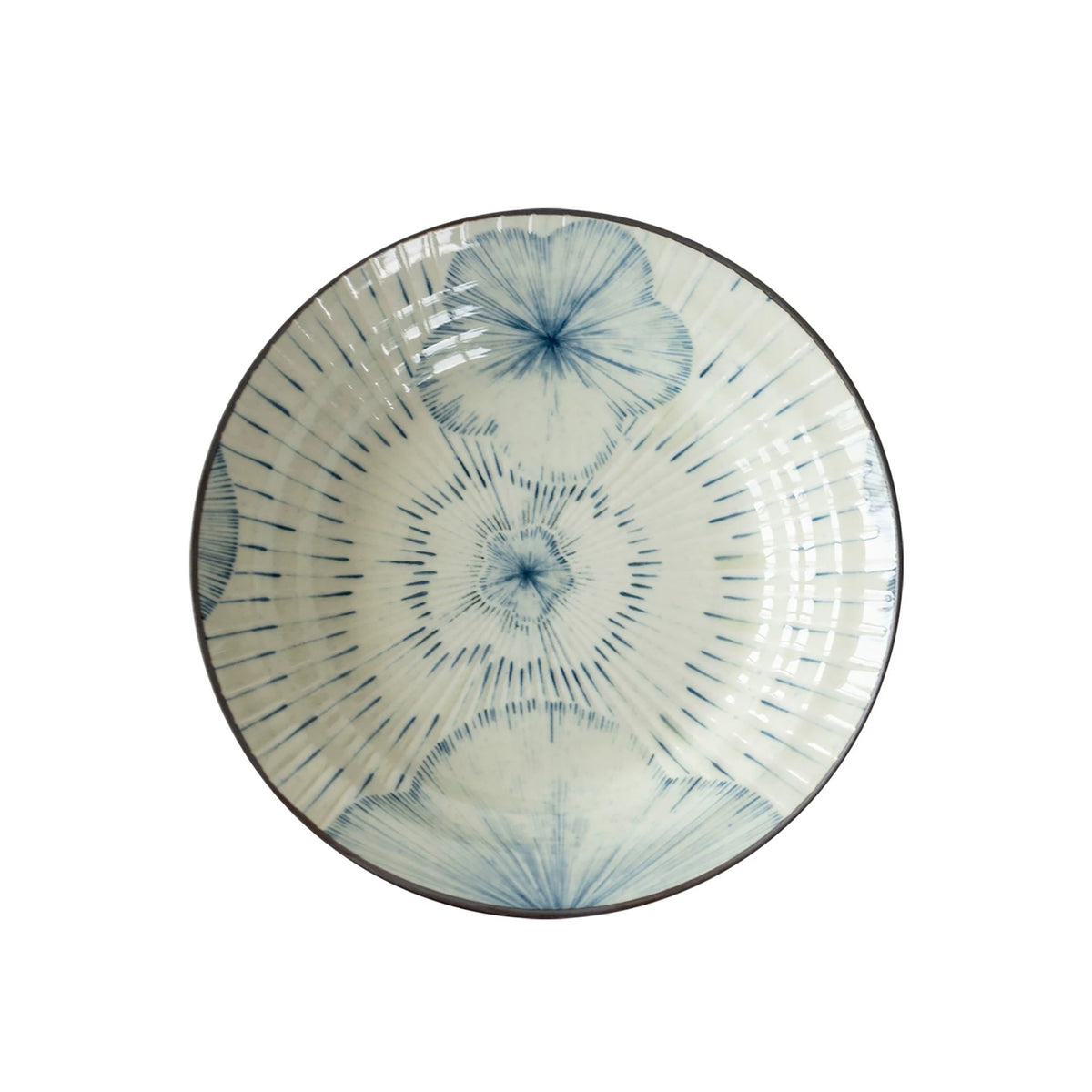 Vaisselle en céramique Mino-yaki "Sakura bleue sous la pluie”