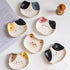 Petite assiette artisanale en forme de chat