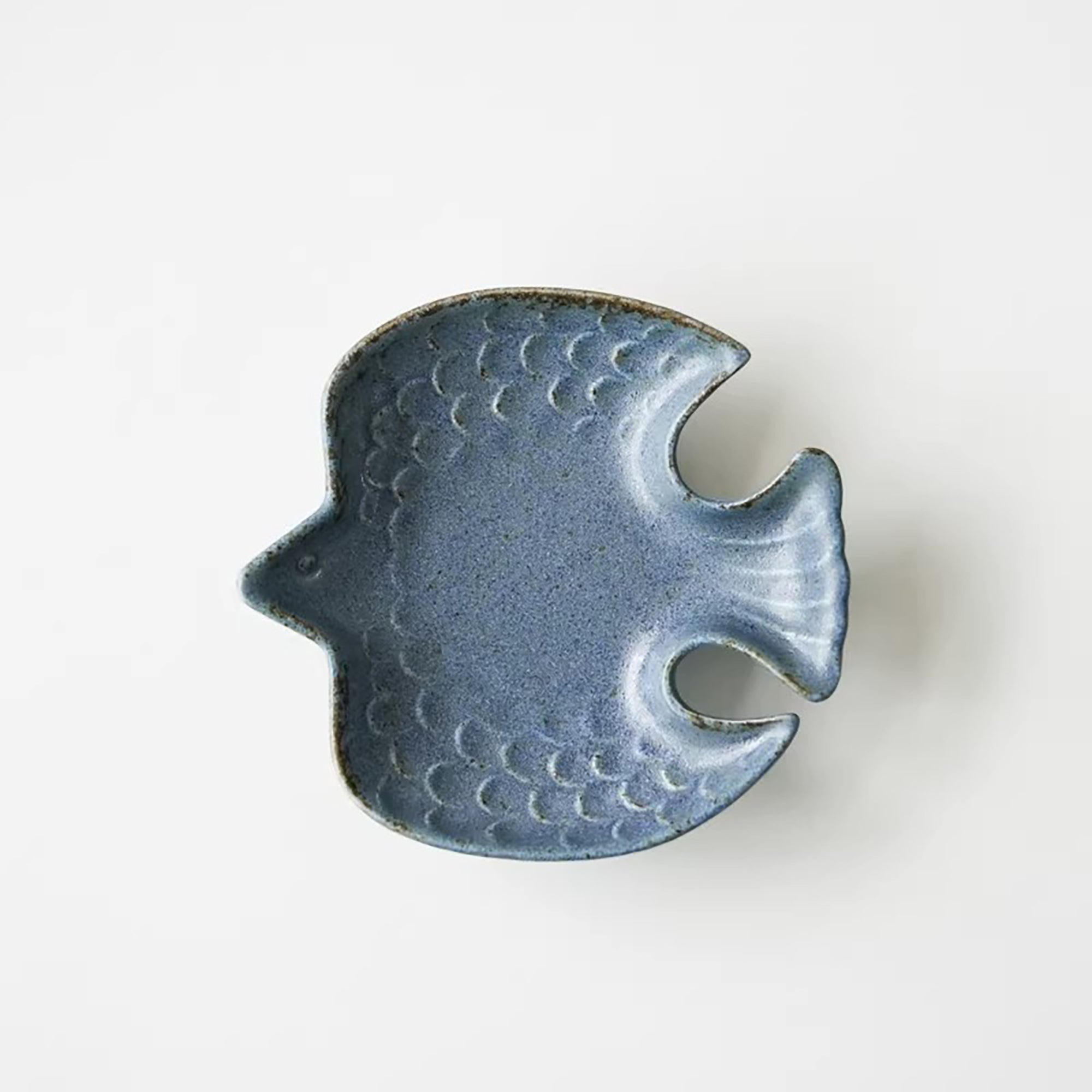 Assiette en céramique Mino-yaki forme oiseau