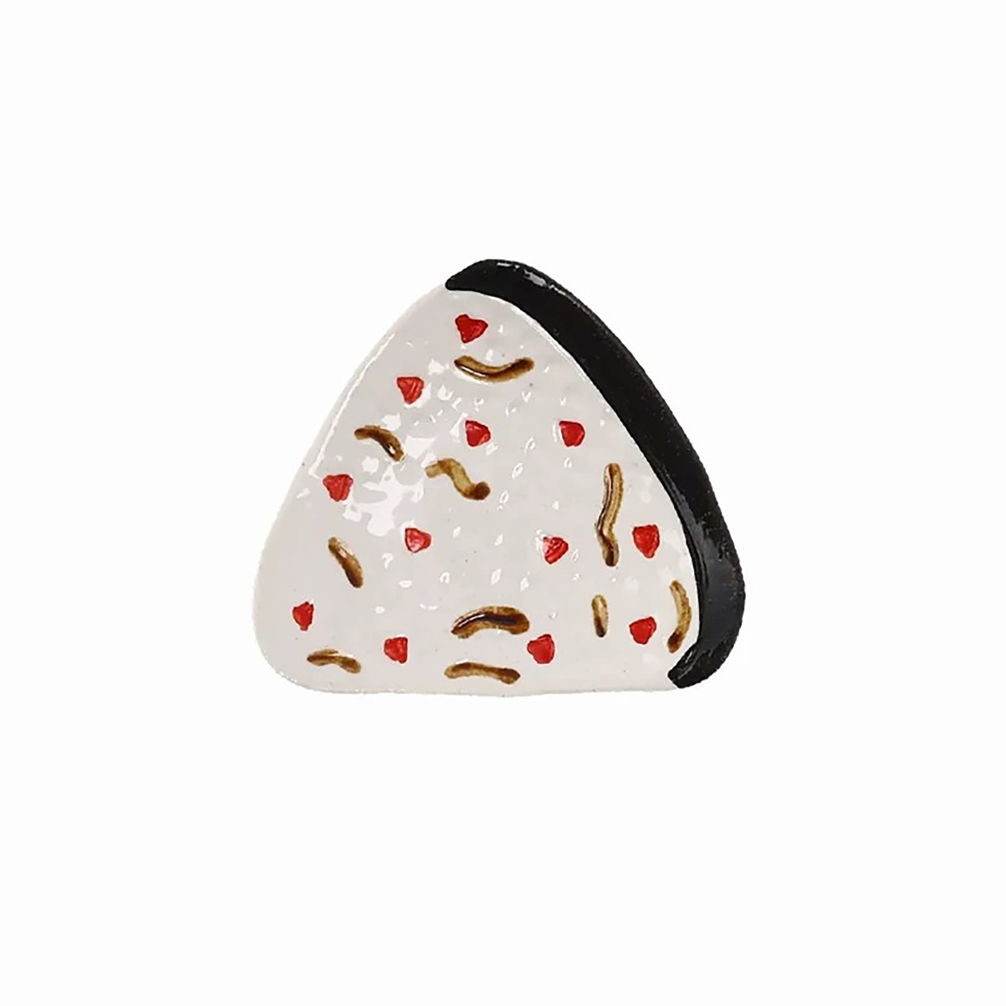 Petite assiette Mino-yaki en forme d’onigiri
