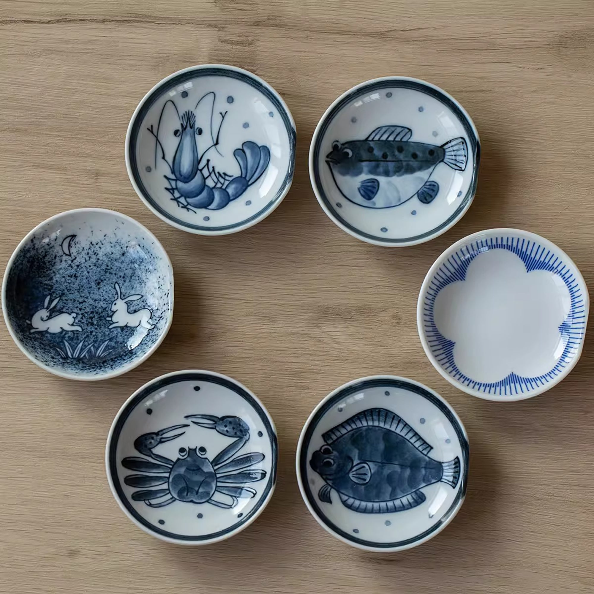 Assiettes à apéritif japonaises