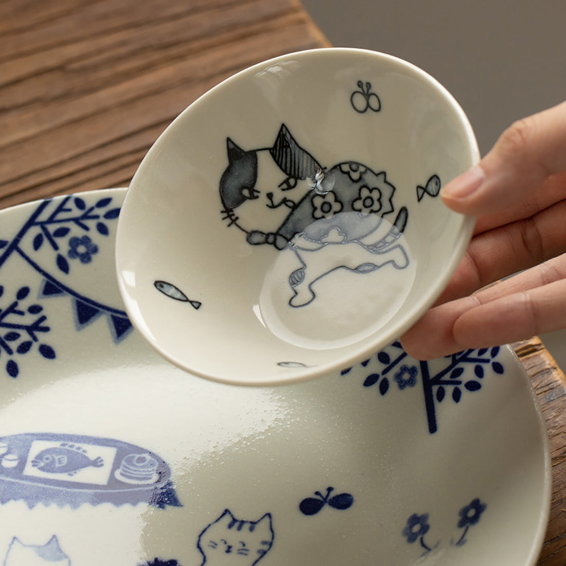 ASSIETTE avec motif CHAT MIGNON