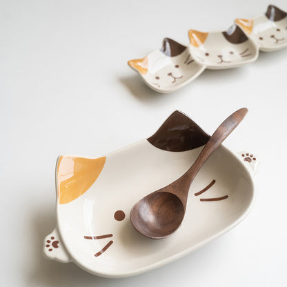 Assiette avec compartiments en céramique
