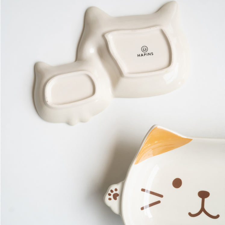 Assiette avec compartiments en céramique