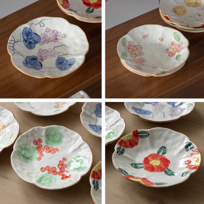 Assiette en céramique Minoyaki style campagne japonaise