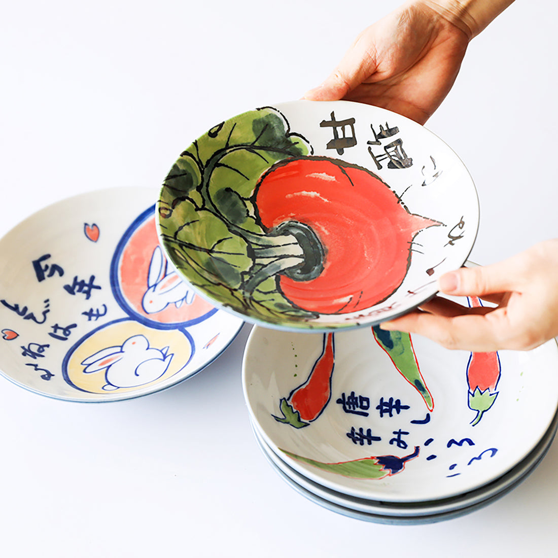 ASSIETTE MOTIF LEGUM MINO