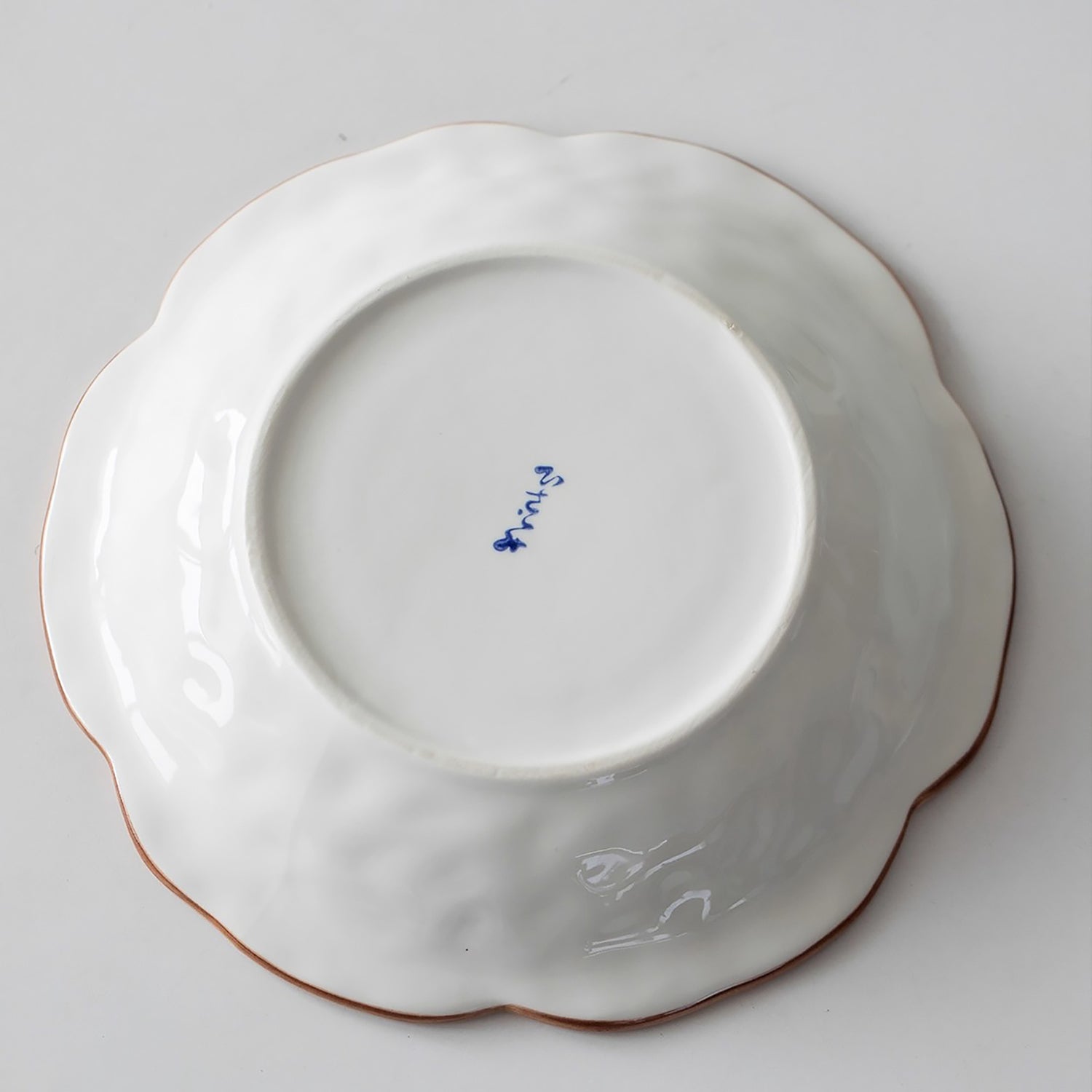 Assiette Minoyaki en forme fleur