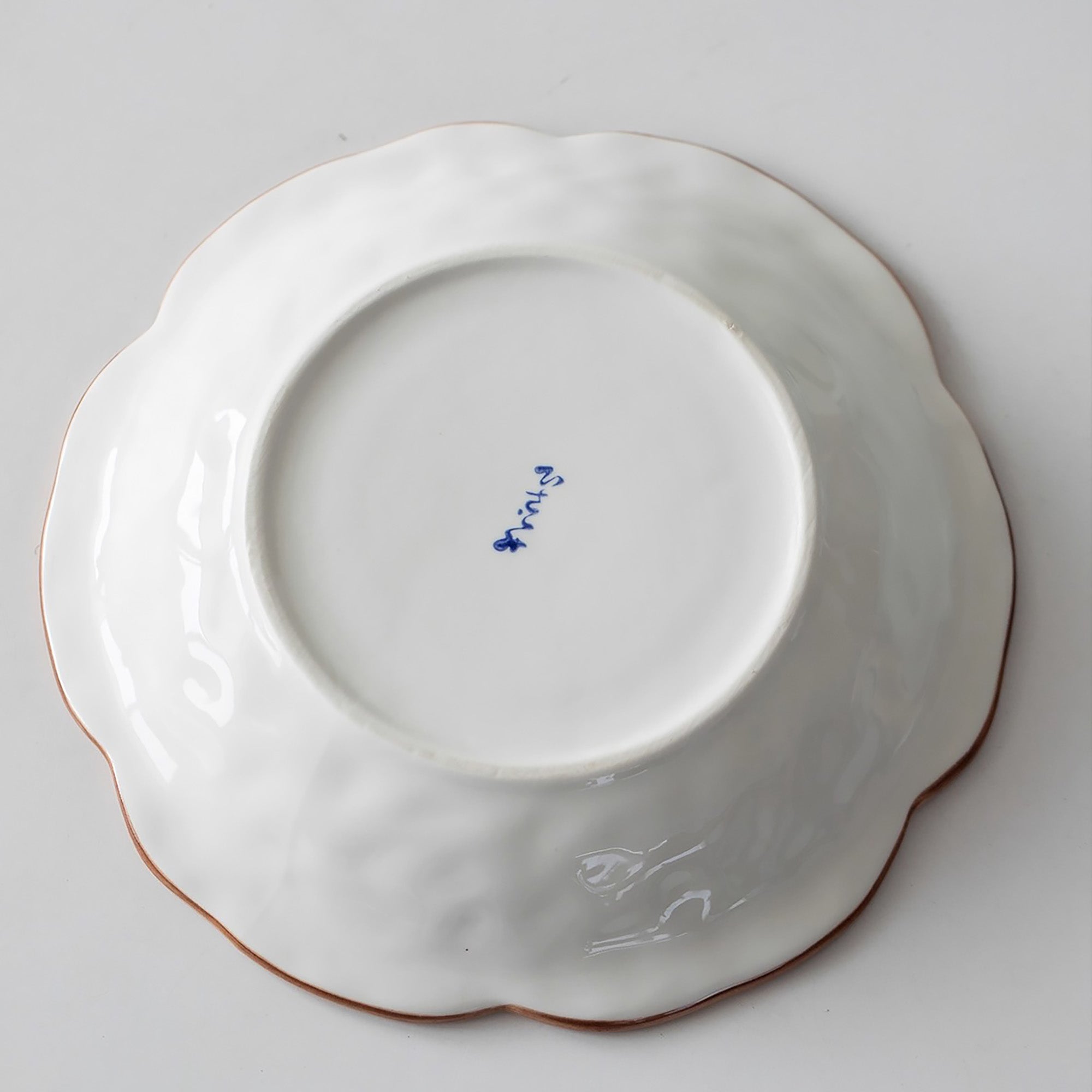 Assiette Minoyaki en forme fleur