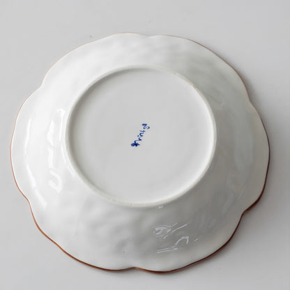 Assiette Minoyaki en forme fleur