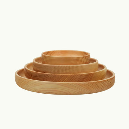 Assiette en bois Hinoki massif