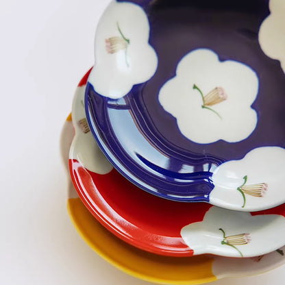 Assiette camélia Arita