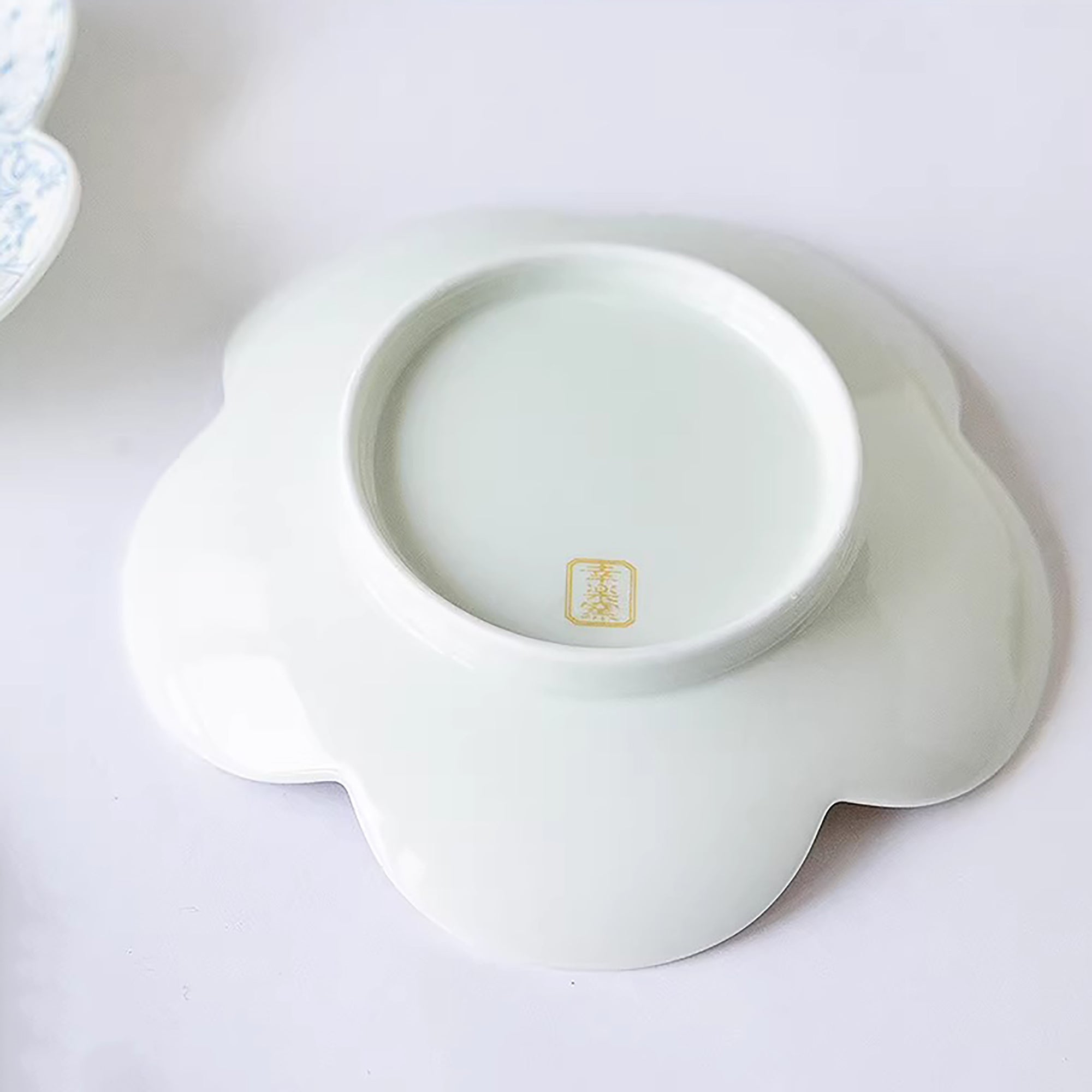 Assiette duo fleur de prunier Arita