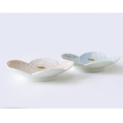 Assiette duo fleur de prunier Arita