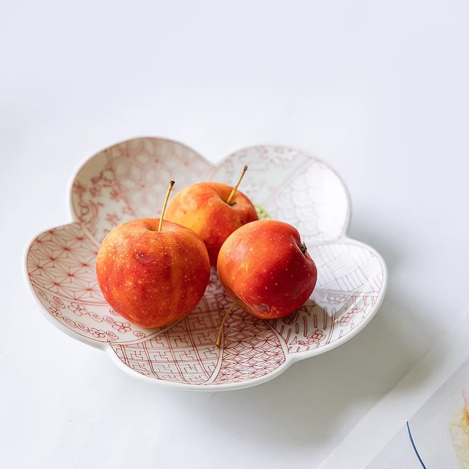 Assiette duo fleur de prunier Arita