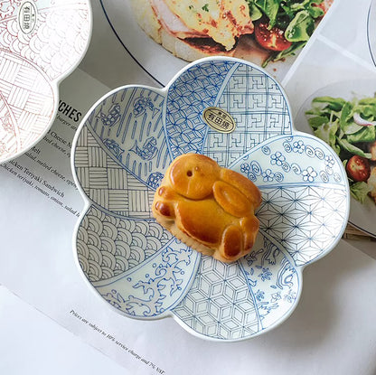 Assiette duo fleur de prunier Arita