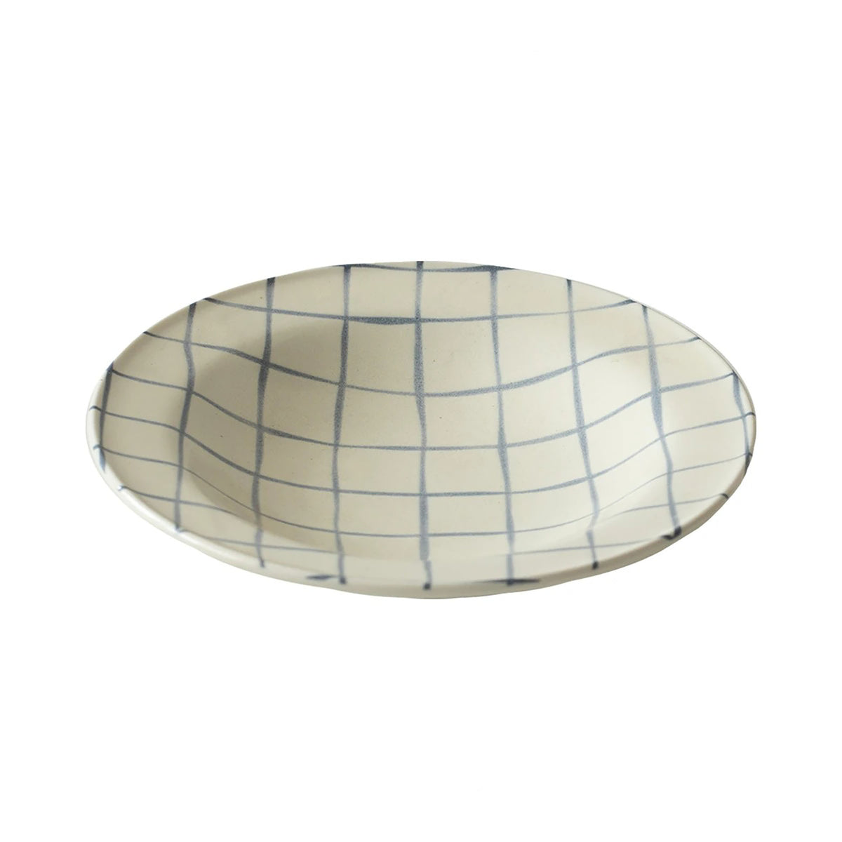 Assiette japonaise Mino-yaki en céramique aux motifs rétro