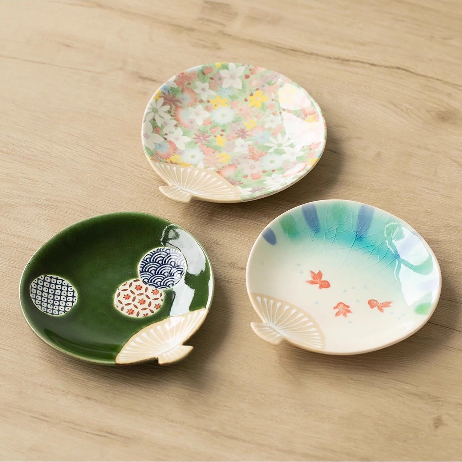 Assiette en céramique Seto yaki