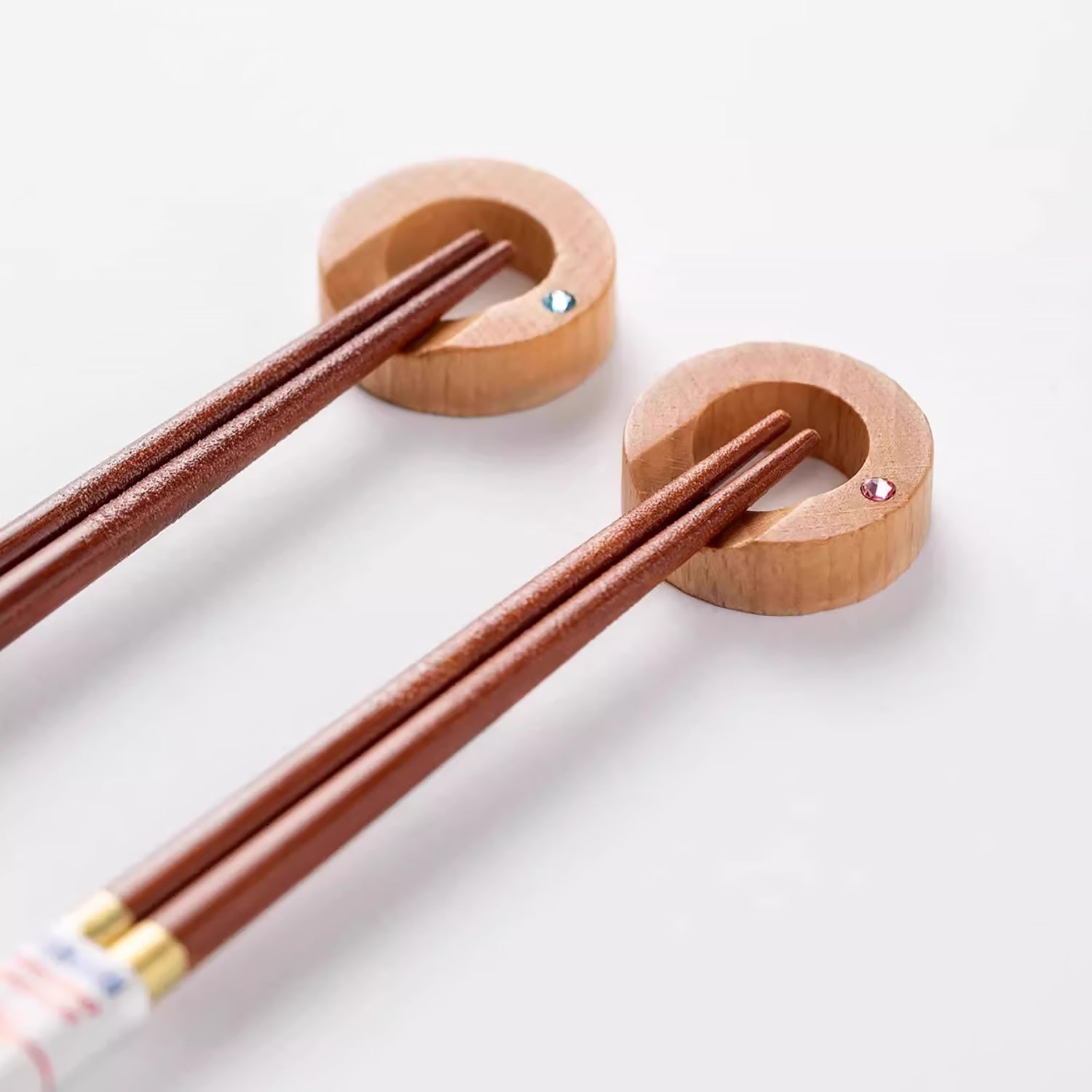 Baguettes Ishida en bois naturel avec coffret cadeau