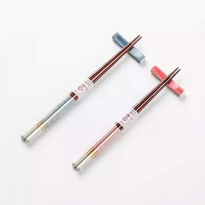 Baguettes Ishida en bois naturel avec coffret cadeau