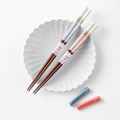 Baguettes Ishida en bois naturel avec coffret cadeau