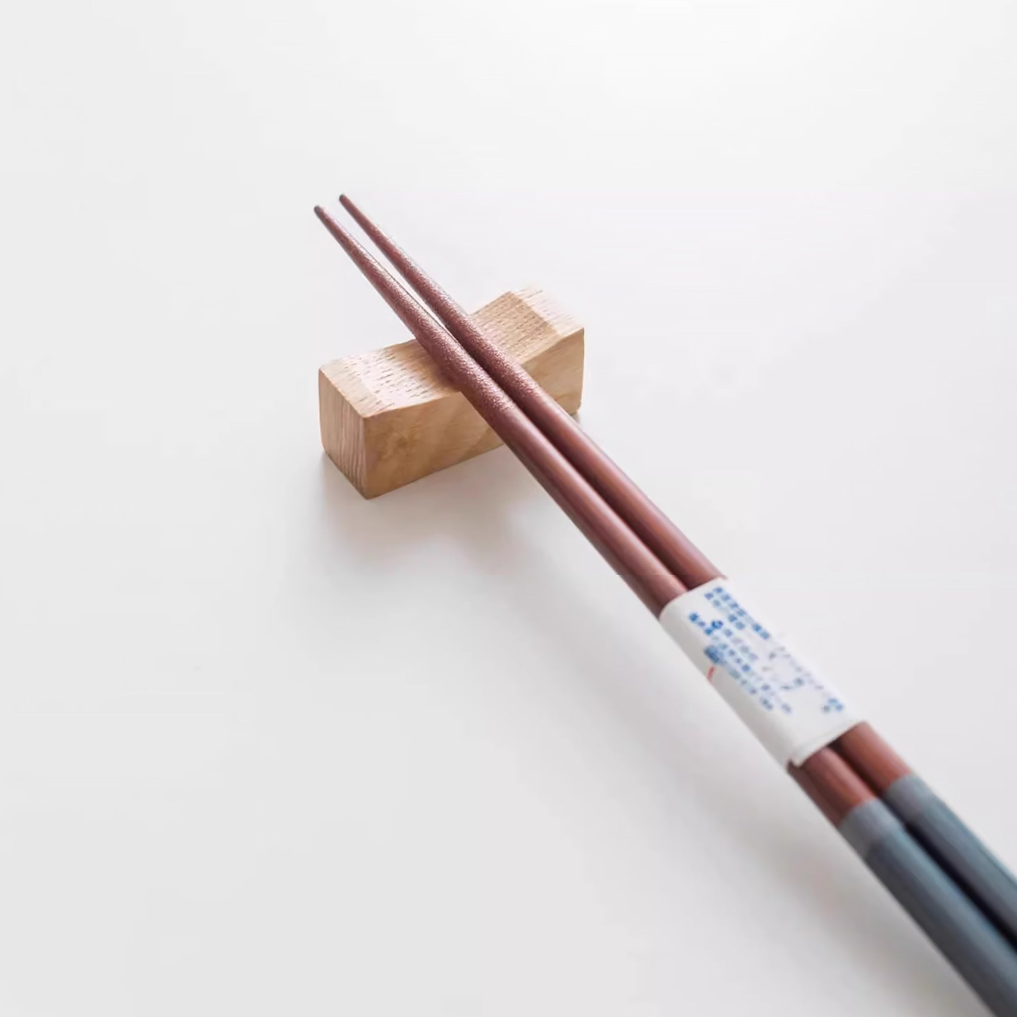 Baguettes en bois naturel Ishida avec Thème “Happy life”